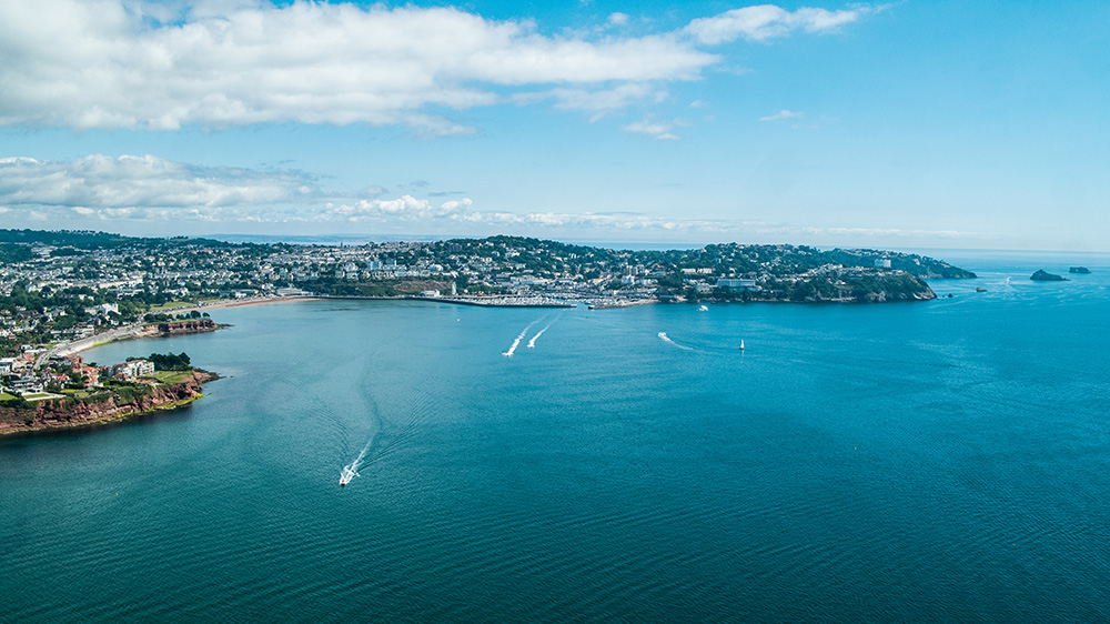 Aerial filming: Torquay, from Aerial Media Services